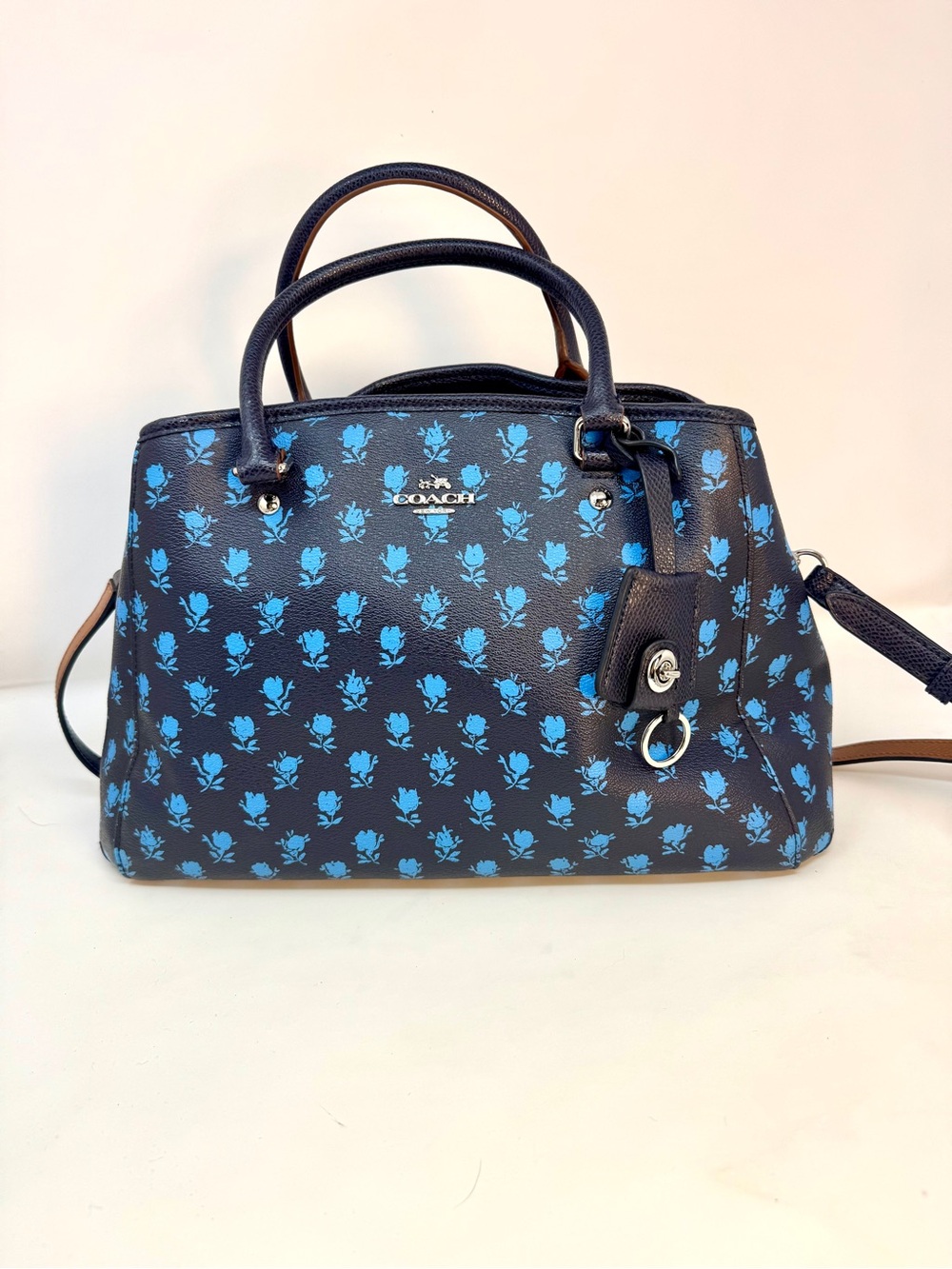 Coach Margot Carryall Satchel Bag in Badlands Floral Print - Excellent Condition